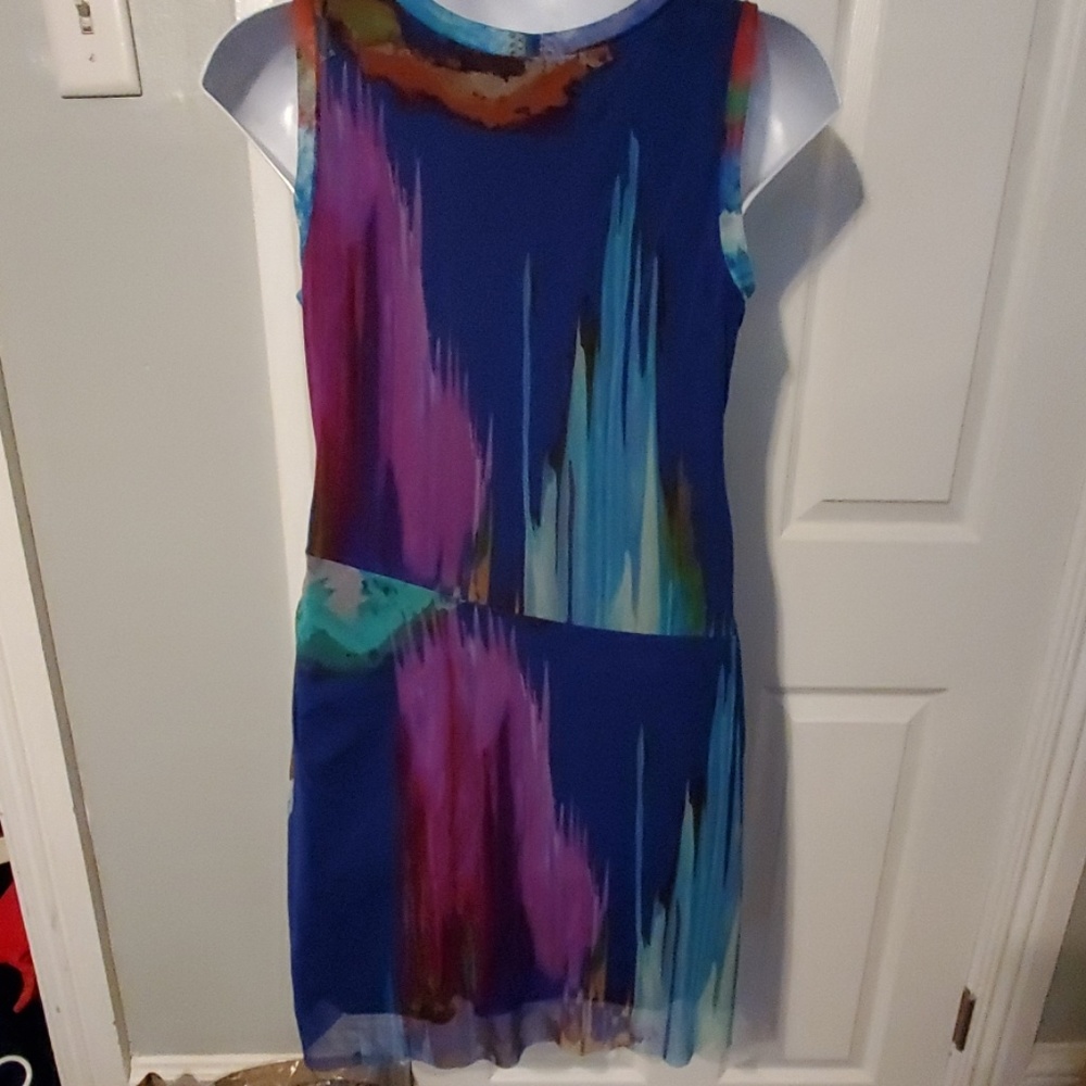 Elana Kattan Multi-Colored Ruched Dress - Picture 5 of 8